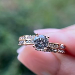 SOLD Round Diamond Promise Ring Size 9